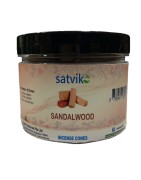 Satvik Sandalwood Incense Cones For Puja And Prayer (Pack Of 50 Cones)